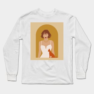 Mid Century Modern Illustration Long Sleeve T-Shirt